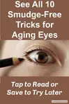 Try these eye makeup tips for older eyes to look refreshed and vibrant. Soft eyeliner, brightening techniques, and lash tips for a flawless finish