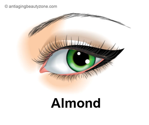 Almond eyes.