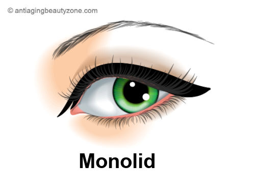 Monolid Eye Shape.
