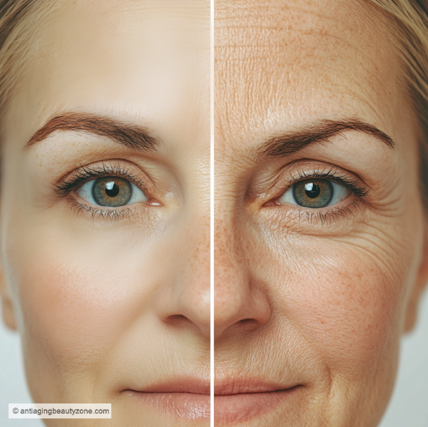 Before and after Botox and fillers treatment: smoother, youthful skin with visible facial rejuvenation.