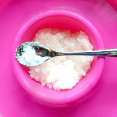 Homemade face and body polish scrub you make at home. Homemade body and face scub.