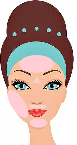 Where can you dermaplane on the face? The pink areas show you how. Where can you dermaplane on the face? The pink areas show you how.