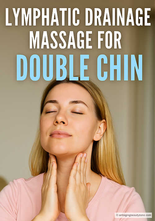 Lymphatic Drainage Massage for Double Chin Puffiness.