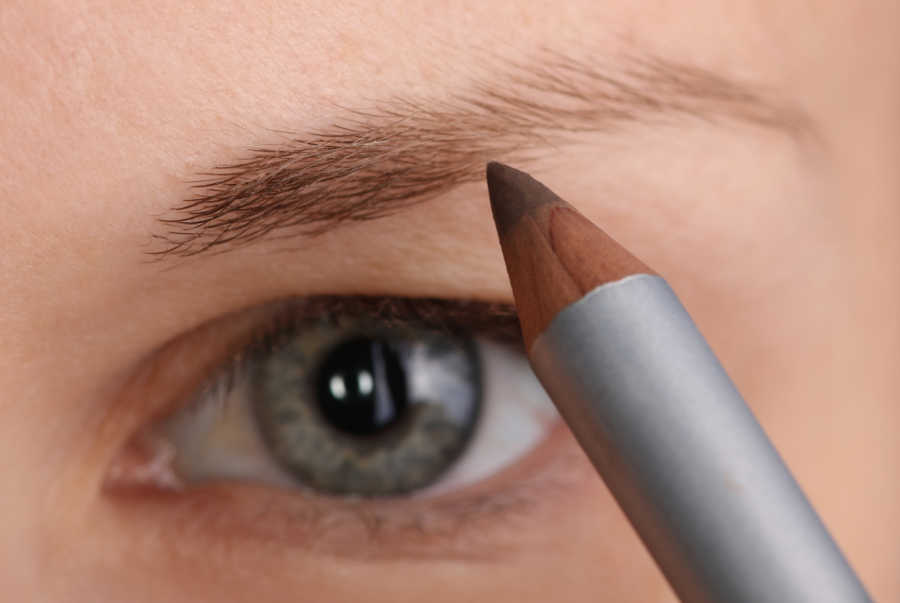 How to fix thin eyebrows using a pointy eyebrow pencil thin eyebrows