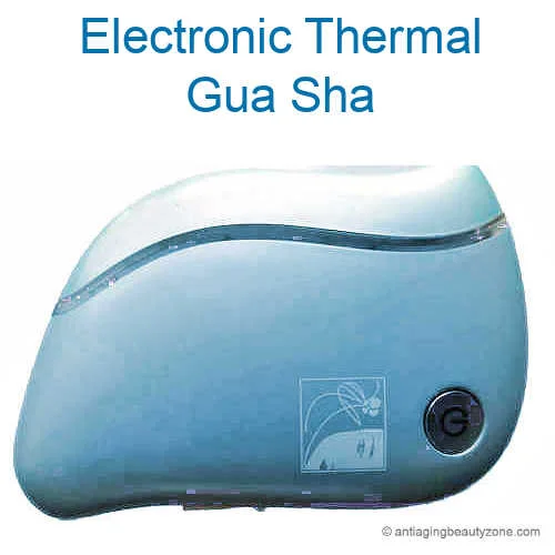 electronic thermal gua sha tool for gentle face and neck massage