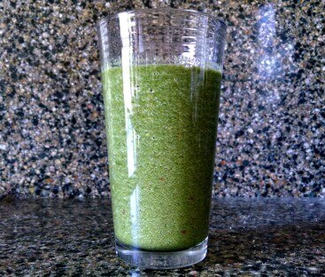 Fresh kale shakes for healthy skin.