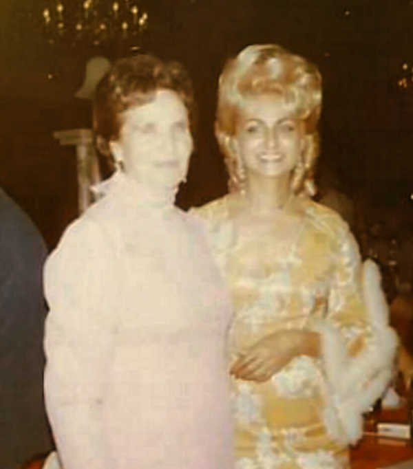My grandmother (Babcia) and my mom dressed up in the 1970s, showing my mom’s love of glamour and beauty.