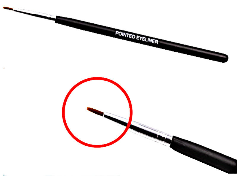 how to apply gel eyeliner using a gel brush