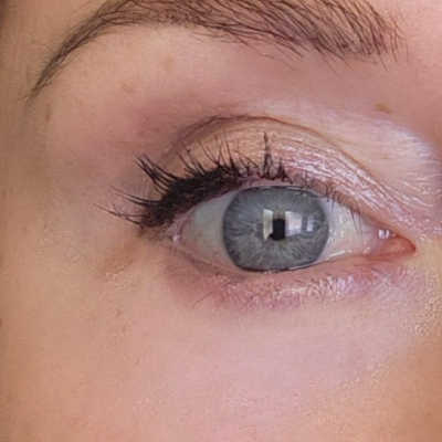 Peter Thomas Roth FirmX under-eye result after about 1 hour, showing a smooth even finish with little visible residue