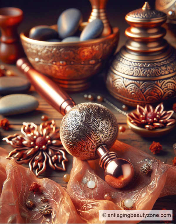 Kansa facial tool is not a scam. It works. This jaw massage tool is legit and helps reduce bloating in the jowls and double chin area. Kansa wand face massager is not a hoax.