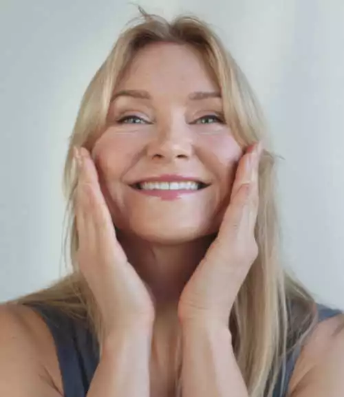 Facial exercises and massage to firm and lift aging skin