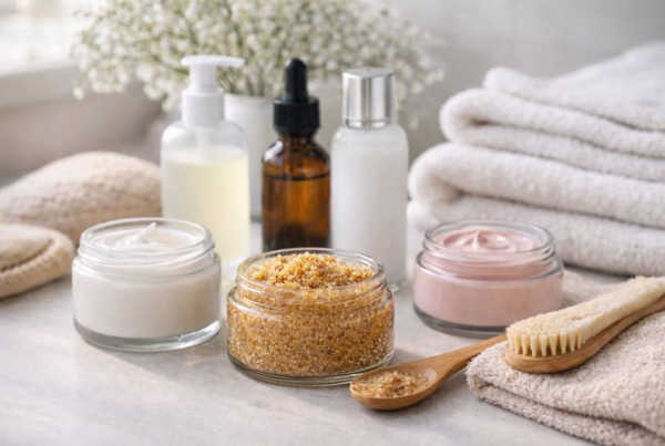 Anti-aging skincare products and gentle routines for women over 40